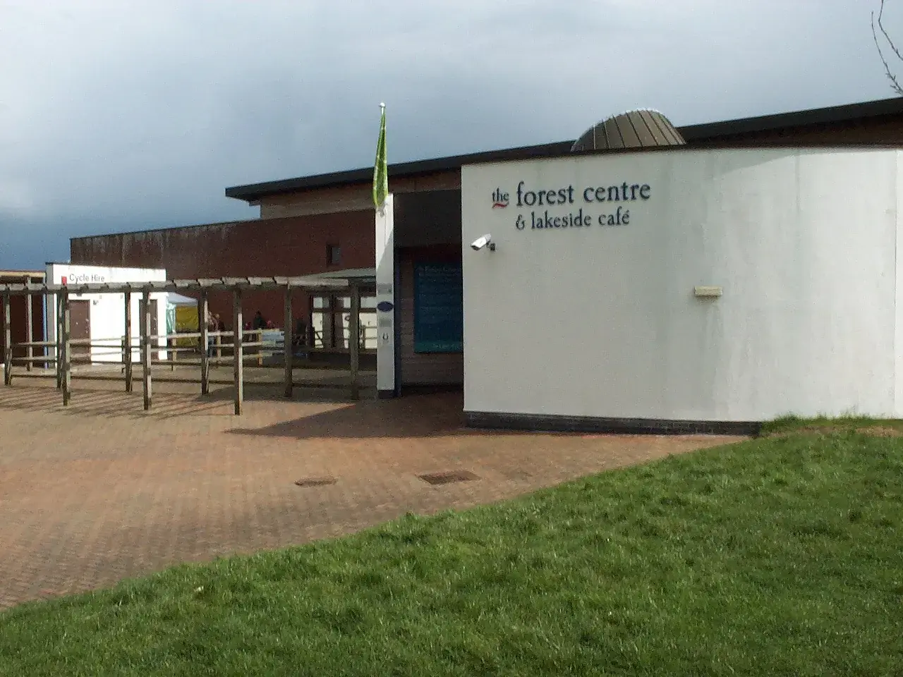 The Forest Centre and lakeside café building at Marston Vale